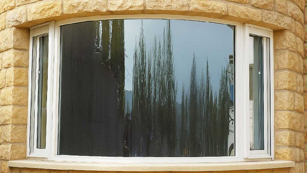 خرید پنجره دو جداره خم