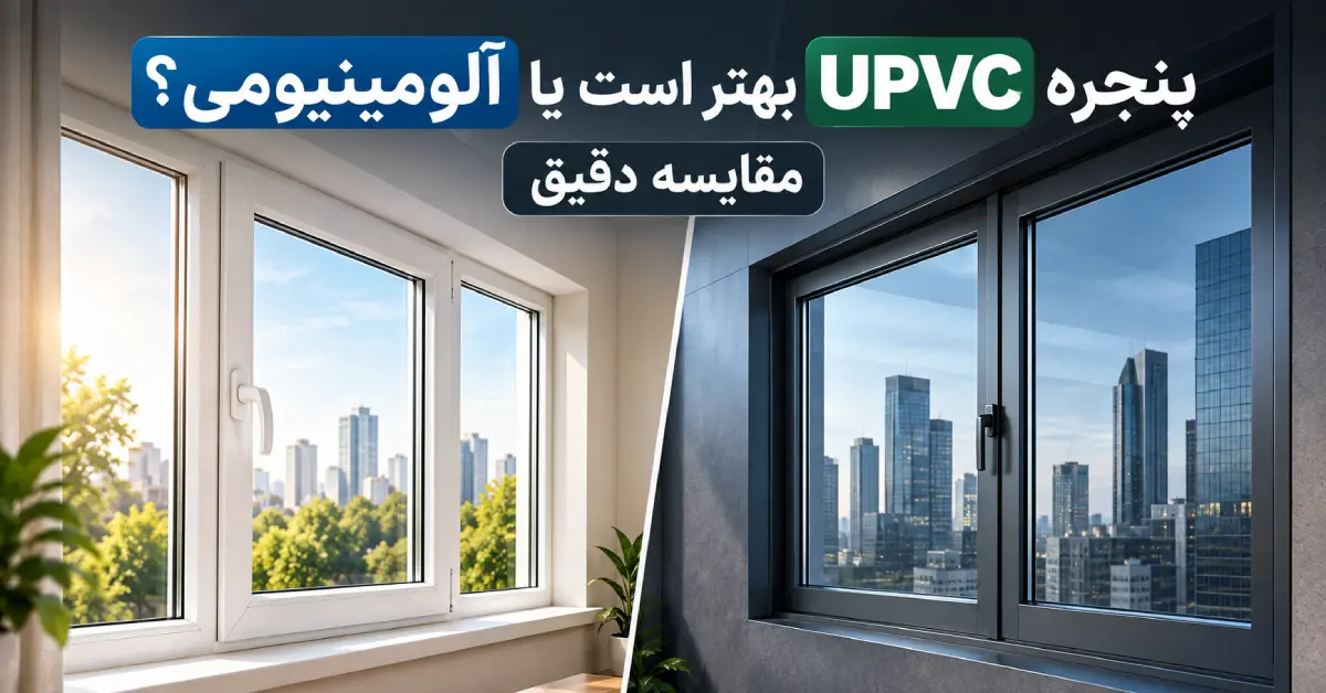 پنجره UPVC یا آلومینیومی