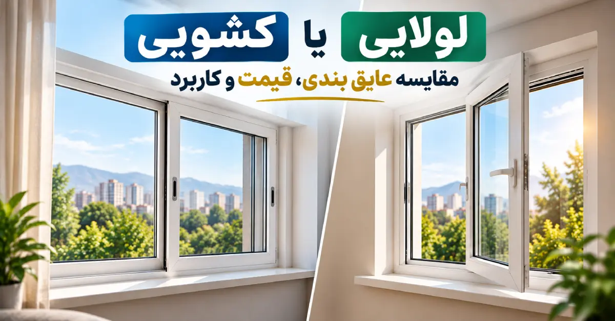 پنجره کشویی یا لولایی